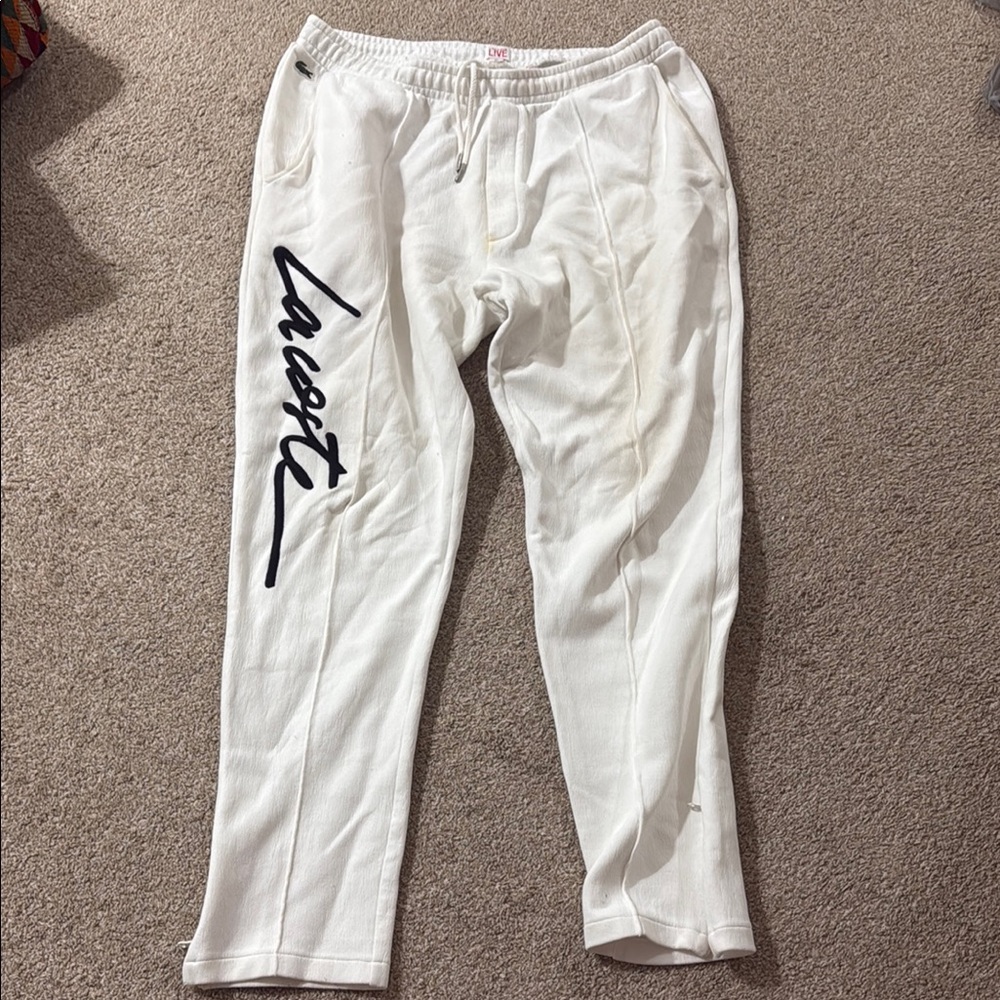 Lacoste Men's White Pants